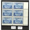 Image 1 : SCARCE SCOTT 291 NEWFOUNDLAND CORNERBLOCK OF 6 7C AIRMAIL STAMPS