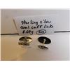 Image 2 : STERLING SILVER OVAL CUFFLINKS
