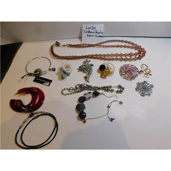 COSTUME JEWELLRY SOME VINTAGE