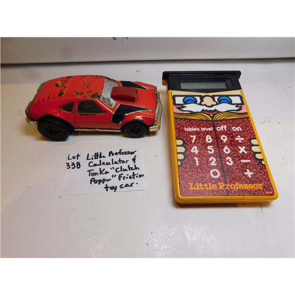 LITTLE PROFESSOR CALCULATOR, AND TONKA “CLUTCH POPPER” FRICTON TOY CAR