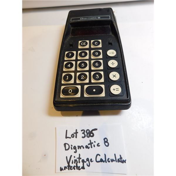 DIGMATIC 8 VINTAGE CALCULATOR, UNTESTED
