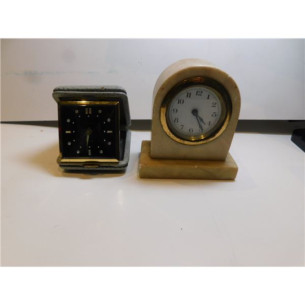 TWO VINTAGE CLOCKS