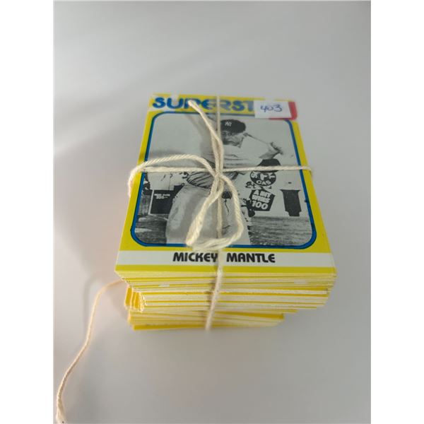 Superstar Baseball Cards