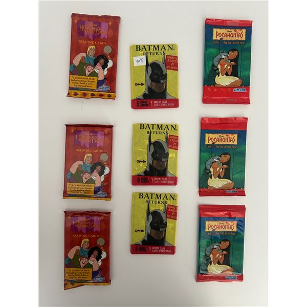 Comic Cards - 9 Unopened Packs