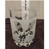 Image 3 : MCM DeValbor Italian frosted gold leaf wheat pattern ice bucket. 5 1/2" tall, 4" across. Heavy