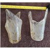 Image 4 : Lot of 2 vintage Murano glass lamp shades.  No chips or cracks