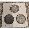 Image 2 : Lot of 3 Canada silver 10 cent coins. 1938, 1940 and 1941.