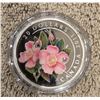 Image 1 : 2011 Canada $20 - Wild Rose 99.99% fine silver coin.  COA and RCM box