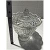 Image 1 : Vintage Pressed Glass Large Lidded.
