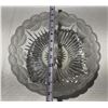 Image 2 : Vintage Large Frosted Glass Bowl with Flower and Leaf Details.