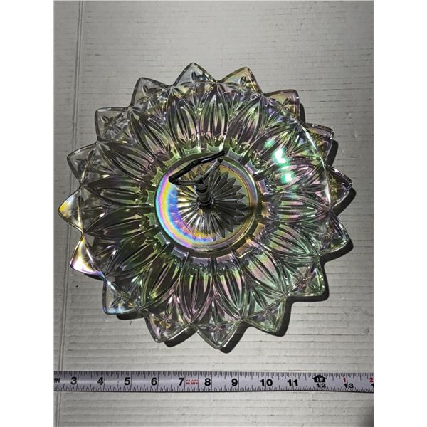 Federal Glass Carnival Glass Star Plate.