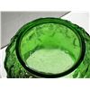 Image 4 : Vintage E.O. Brody Co-Crinkle Textured Green Glass Bowl.