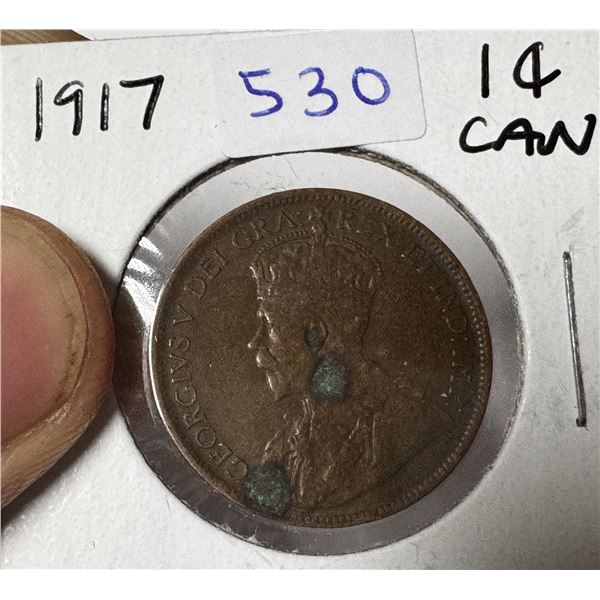 1917 Canadian Large Cent.