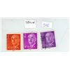 Image 1 : 3 Old Stamps from Spain. All depict dictator General Francisco Franco. Used.