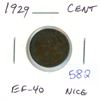 Image 1 : 1929 Canadian Small Cent. Issued during the first year of the Great Depression. EF-40.