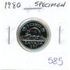 Image 1 : 1980 Canadian 5 Cents. Specimen-66 from a Specimen set.