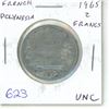 Image 1 : French Polynesia. 1965 2 Francs. Uncirculated.