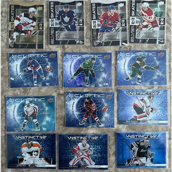 2023 24 Upper Deck. Inserts from Series 2 & Ext series. 4 Instinctive. 4 Eclipse. 4 Silver Skates. A