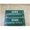 Image 2 : 3 1971 edmonton vehicle plates