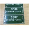 Image 3 : 3 1971 edmonton vehicle plates