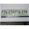 Image 2 : pair of 1974 sask license plates