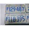Image 3 : 5 1972 sask license plates