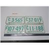 Image 1 : 4 1968 sask license plates