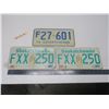 Image 1 : 3 sask license plates 1 pair of 1994