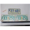 Image 2 : 3 sask license plates 1 pair of 1994
