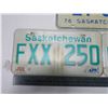 Image 3 : 3 sask license plates 1 pair of 1994
