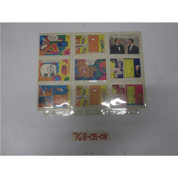 lot of 9 Topps knoch punch out 1968 george schlatter cards