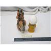 Image 3 : 2 coin banks, squirrel, fishing boy ceramic figurine