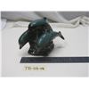 Image 2 : blue mountain pottery surfing dolphin trio 6" tall