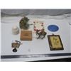 Image 2 : plaque with sayings, wooden box, wooden camel, misc.