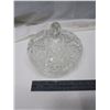 Image 2 : vintage crystal candy dish with lid 7" tall
