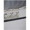 Image 5 : 6 vintage federal sportsman ring necked pheasant glass tumblers