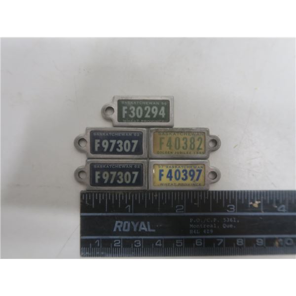 5 war amp keytags 1955,56,57