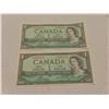 Image 1 : (2) Canadian Consecutive $1 Bills.