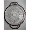 Image 2 : Glass Silver Filigree Divided Serving Tray