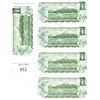Image 2 : Five Circulated 1973 Canadian One Dollar Bills