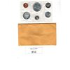 Image 1 : 6 Coin Set of 1966 Uncirculated Canadian Coins each are in their original RCM Envelope
