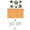 Image 1 : 6 Coin Set of 1966 Uncirculated Canadian Coins each are in their original RCM Envelope with informat