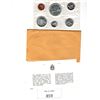 Image 2 : 6 Coin Set of 1966 Uncirculated Canadian Coins each are in their original RCM Envelope with informat
