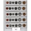Image 1 : Five - 6 Coin Sets of 1996 Canadian Coins in plastic trays