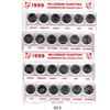 Image 1 : Five sets of Twelve 1999 Commemorative Millenium Quarters one for each month (Only Two sets are pict