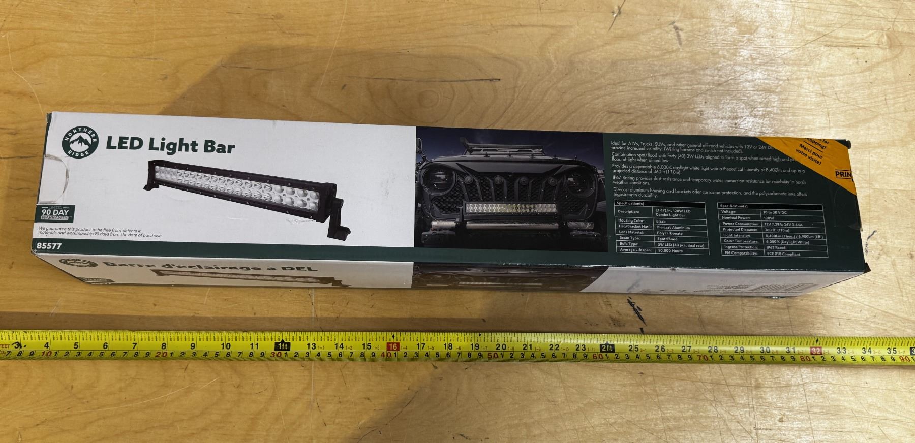 Northern Ridge Box Northern Ridge LED Light Bar (Sealed PaCK) - Schmalz Auctions