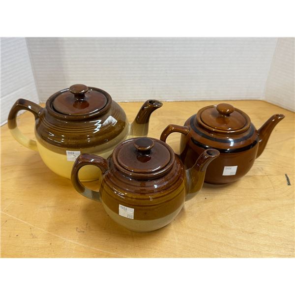 Lot of Three Tea Pots.