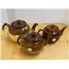 Image 1 : Lot of Three Tea Pots.