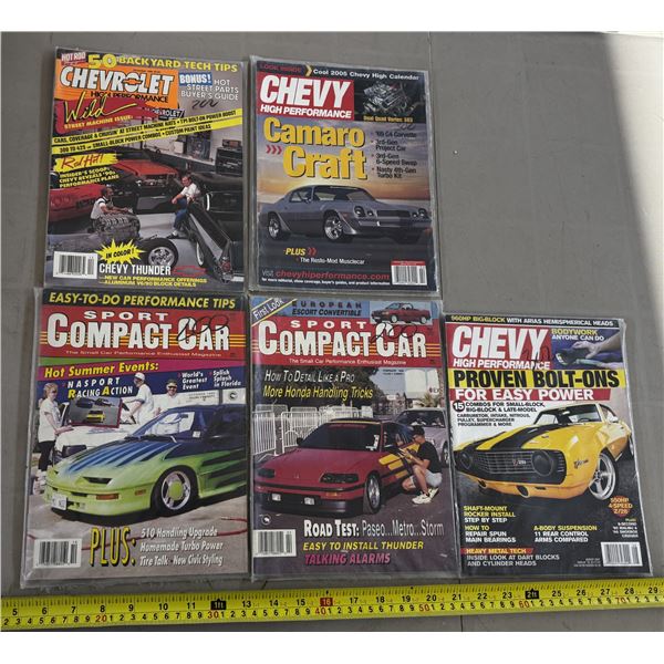 5 Vintage Magazines.