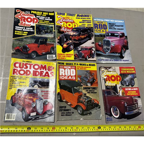 6 Vintage Magazines.
